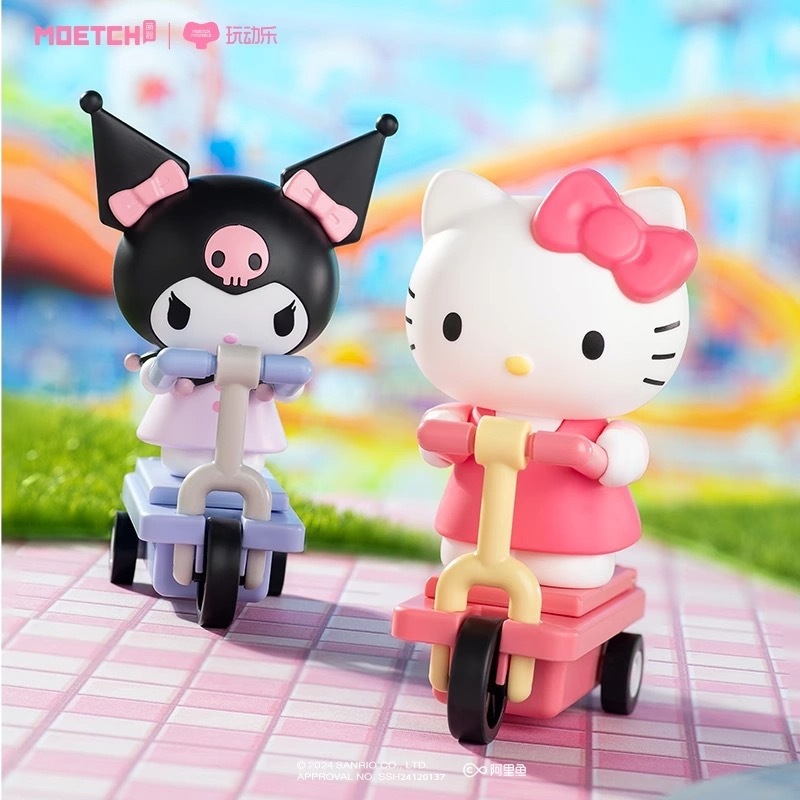 正版三麗鷗滑板車動動公仔盲盒