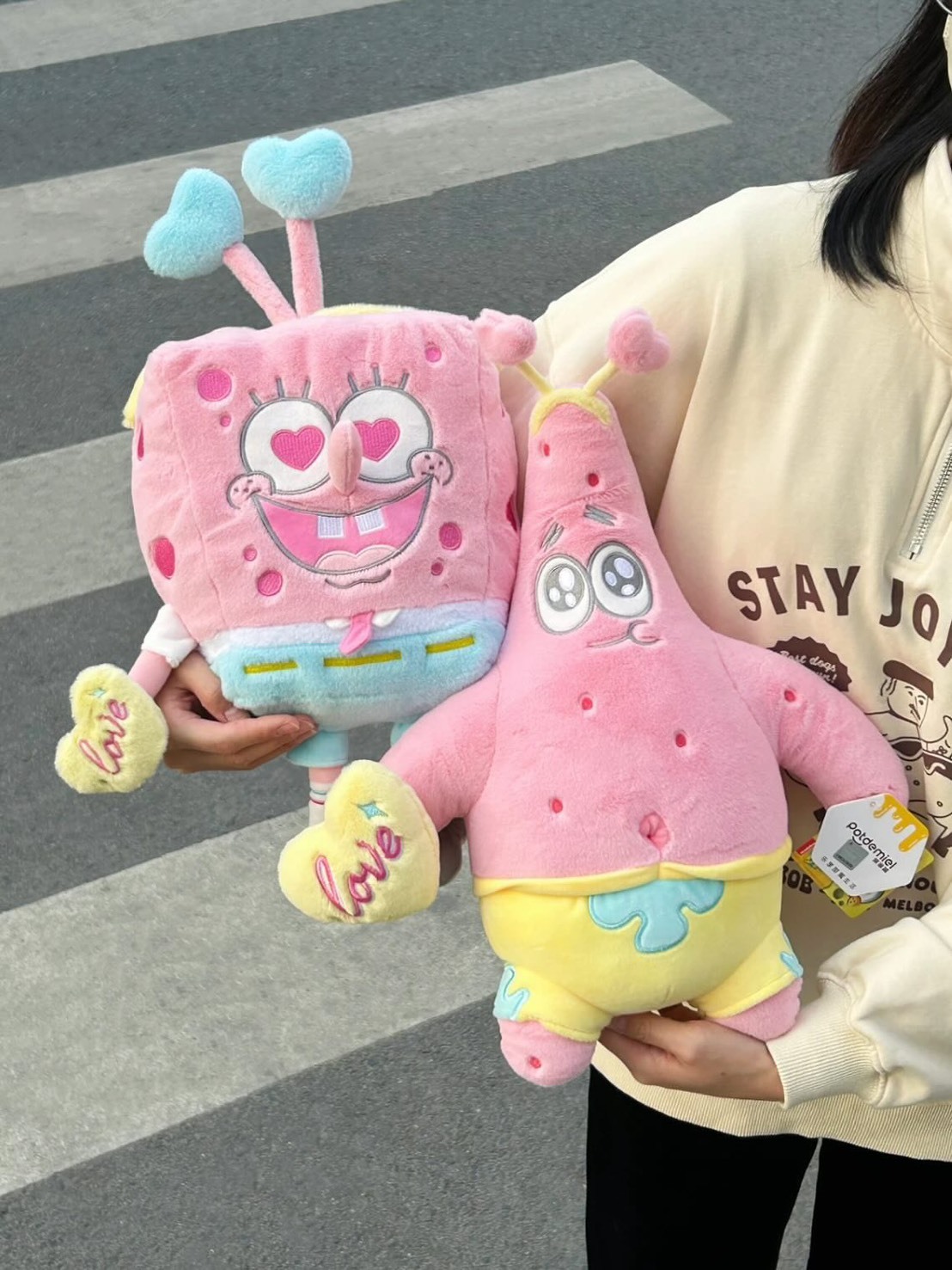 iSNEAKERS | 海綿寶寶 SpongeBob 派大星 甜蜜蜜 娃娃 38cm 兩款