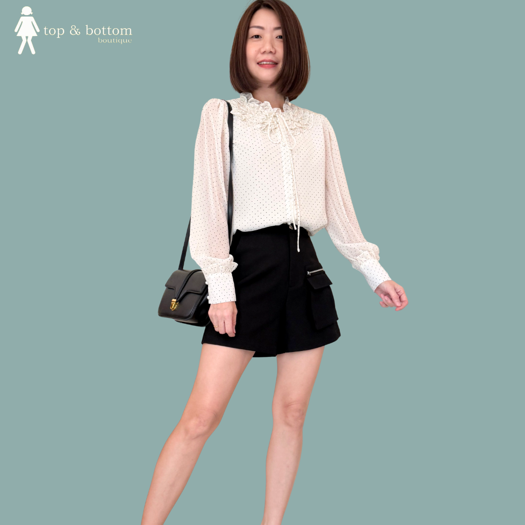 HIGH WAISTED POCKET SHORTS