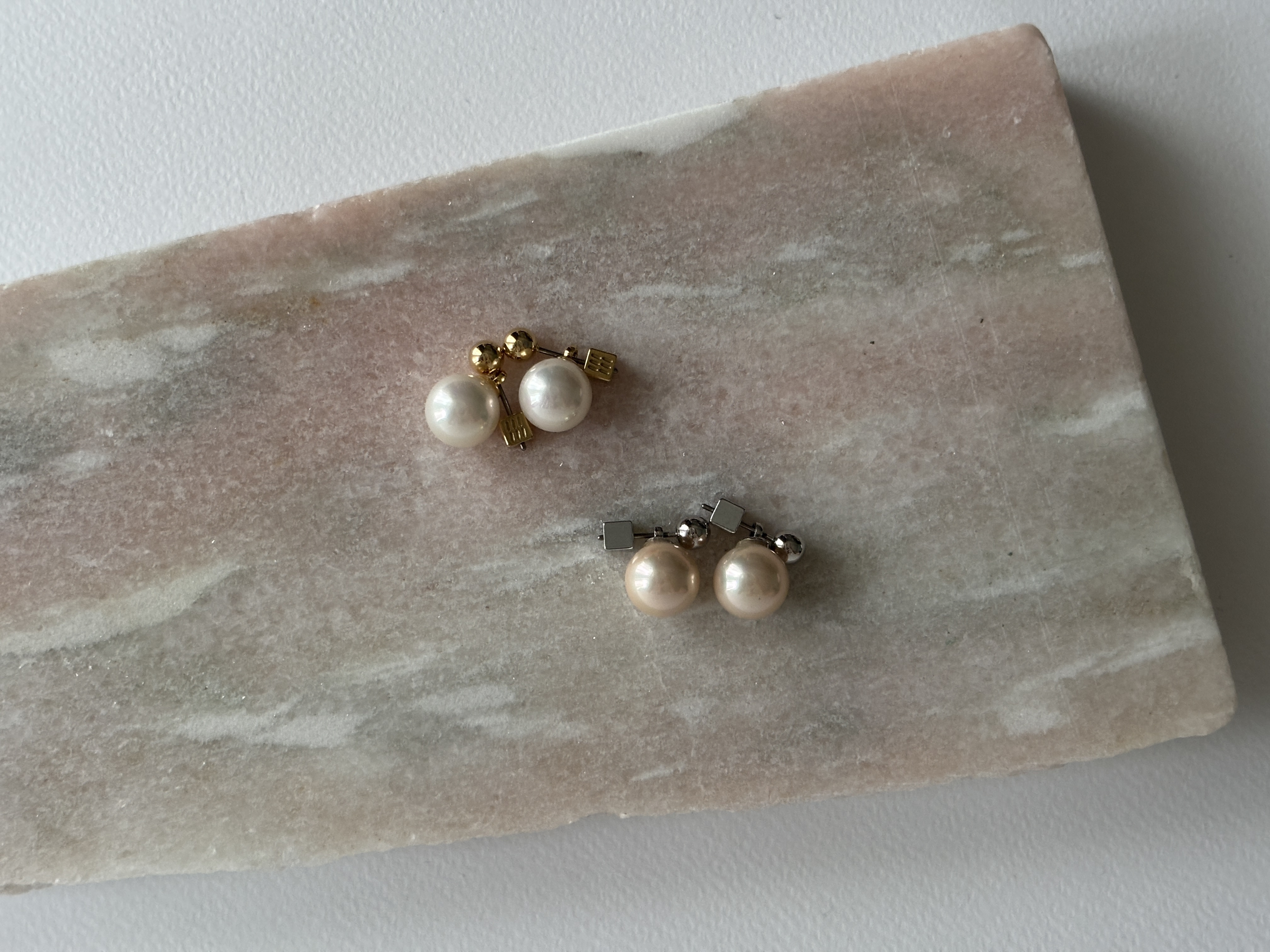 東京選物。針式珍珠耳環