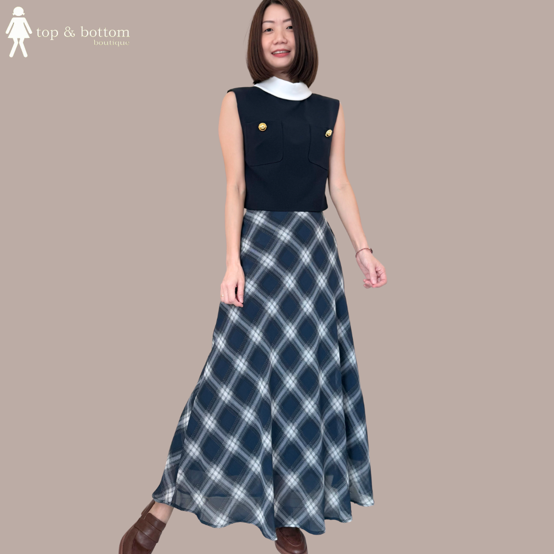 SLEEVELESS WHITE COLLARED CROP BLOUSE