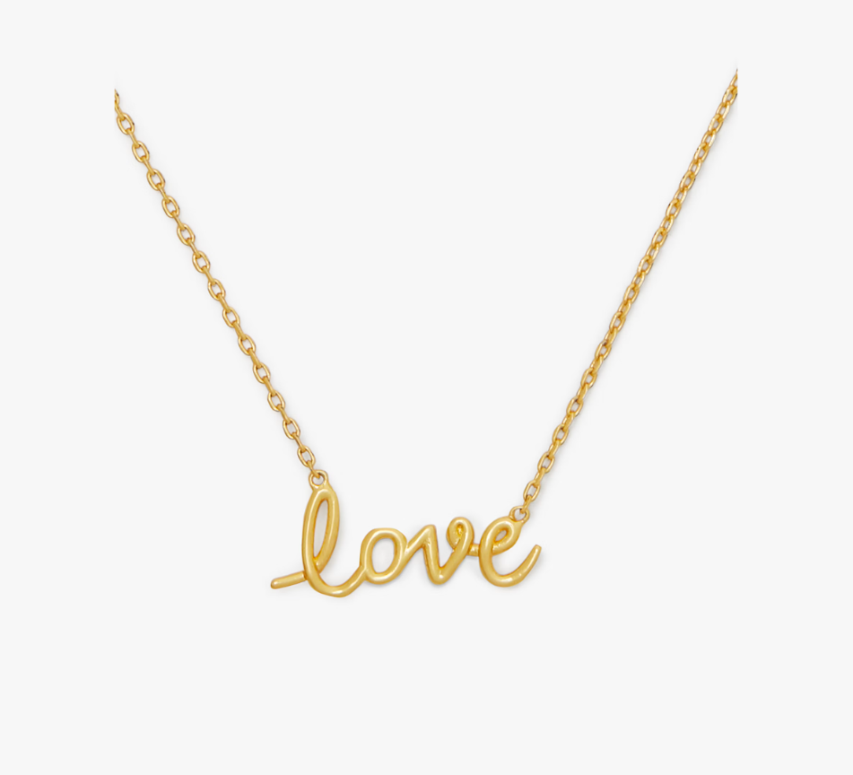 [US] KATE SPADE KI174 SAY YES NECKLACE,GOLD, 196021493683 (SKS1252)
