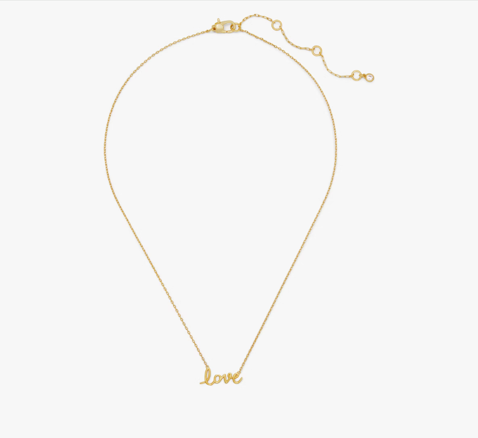 [US] KATE SPADE KI174 SAY YES NECKLACE,GOLD, 196021493683 (SKS1252)