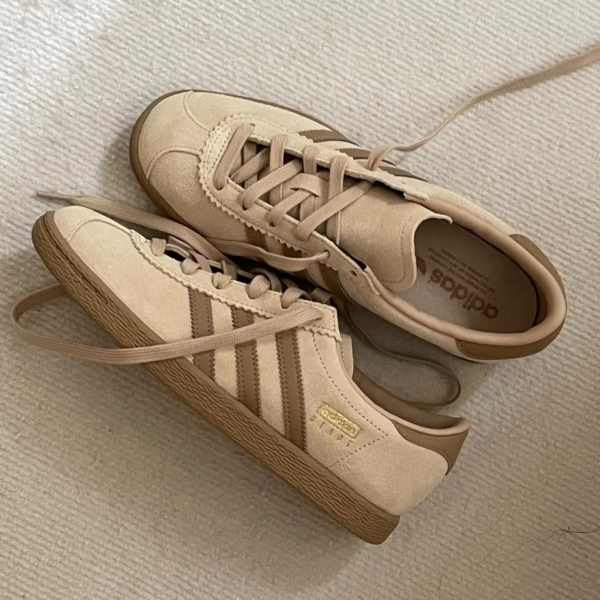 ADIDAS 休閒鞋 STADT 奶茶 泰迪熊 麂皮 德訓鞋 男女 JI1886