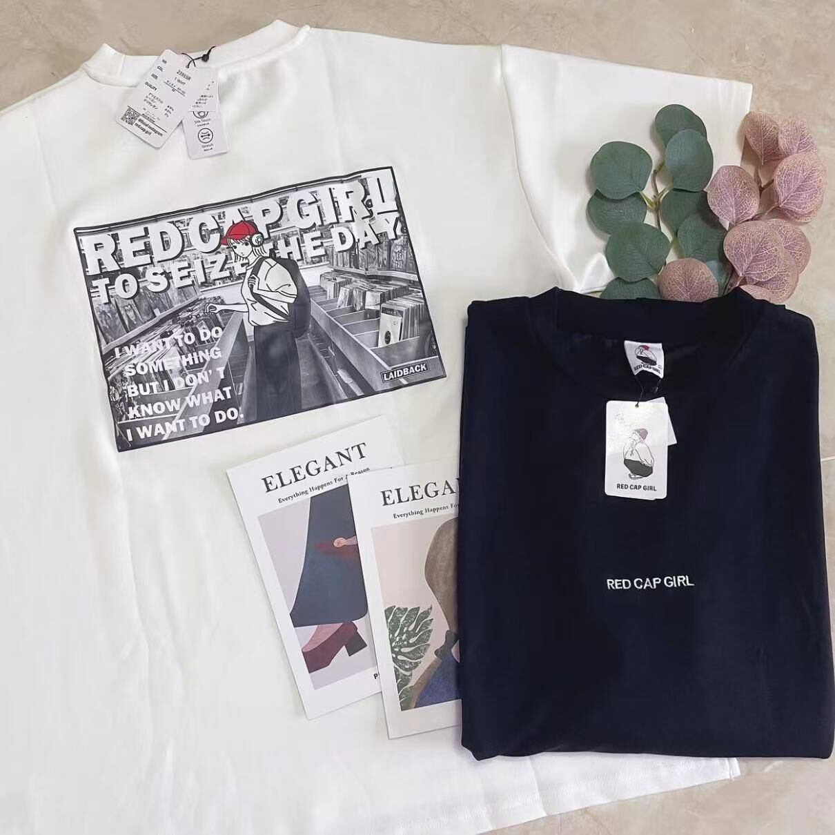 🇯🇵日本代購款RED CAP GIRL BACK PRINT TEE