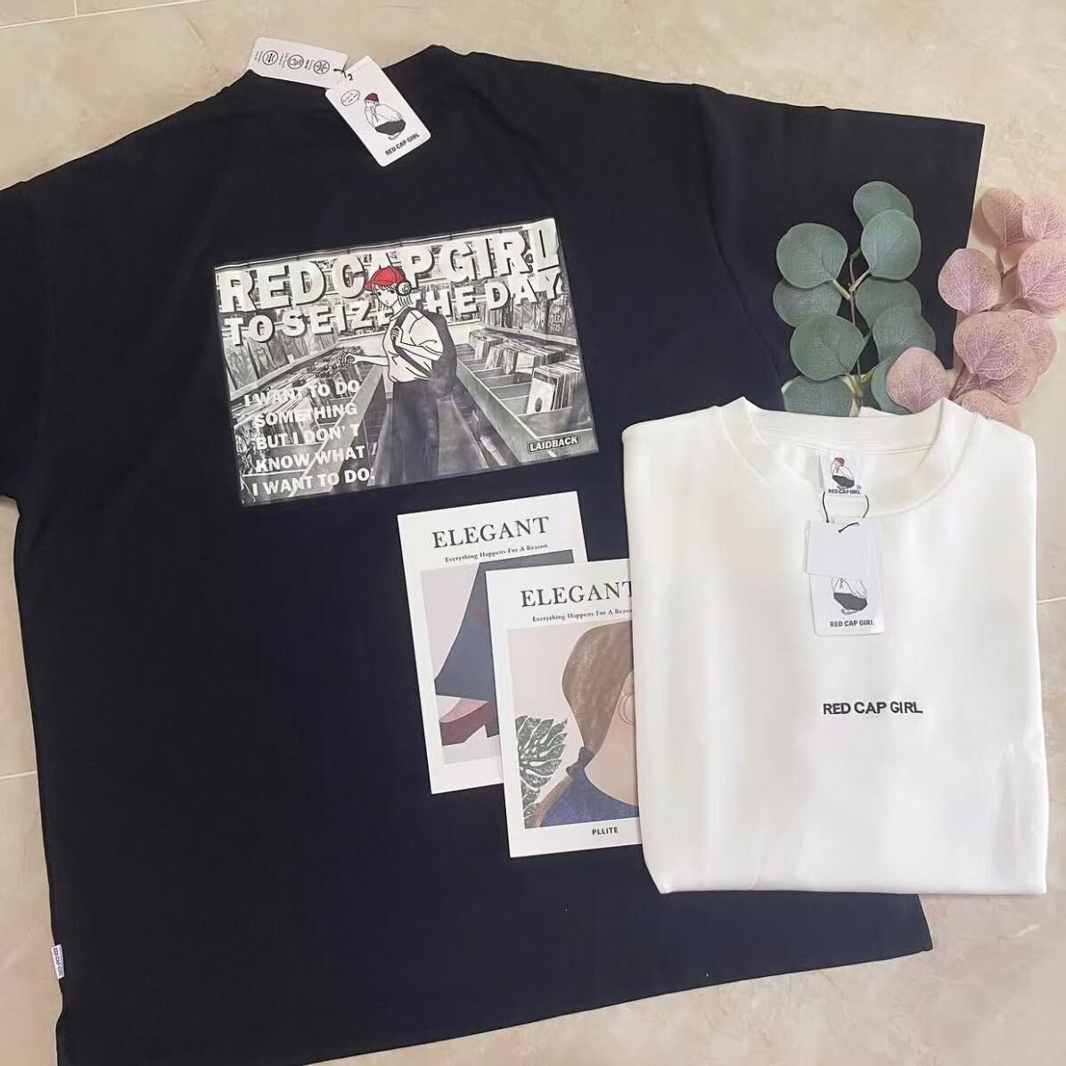 🇯🇵日本代購款RED CAP GIRL BACK PRINT TEE