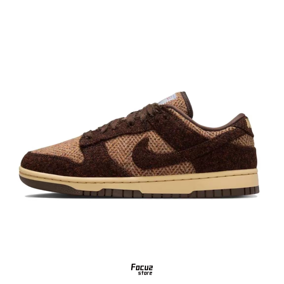 【Focus Store】預購 Harris Tweed x Nike Dunk Low Wmns "Sesame" 羊毛 格紋 芝麻 IO0052-200