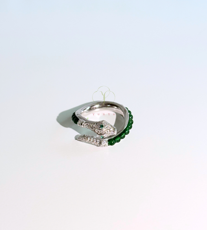 【翡翠】靈蛇戒指