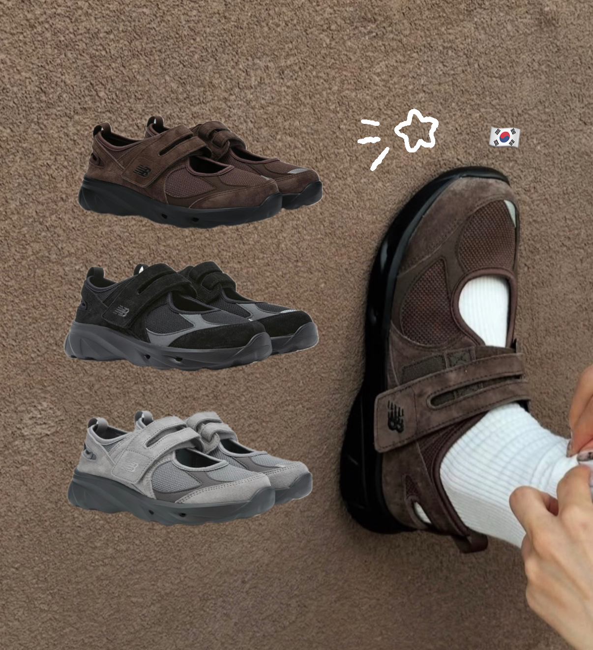 本週限時接單!! 韓國🇰🇷連線 New Balance NB FW Breeze 瑪莉珍鞋 涼鞋 涼拖鞋 運動涼鞋 機能風 女款 5色/預購