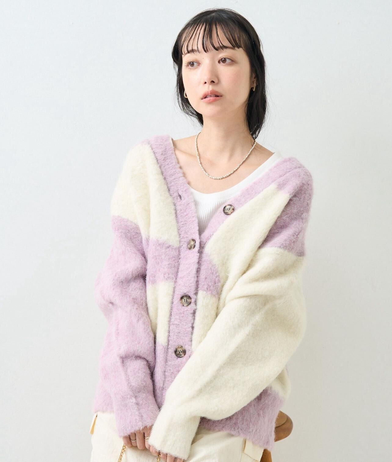 【預購】JN0902103 FREAK'S STORE 毛絨針織外套(free size)