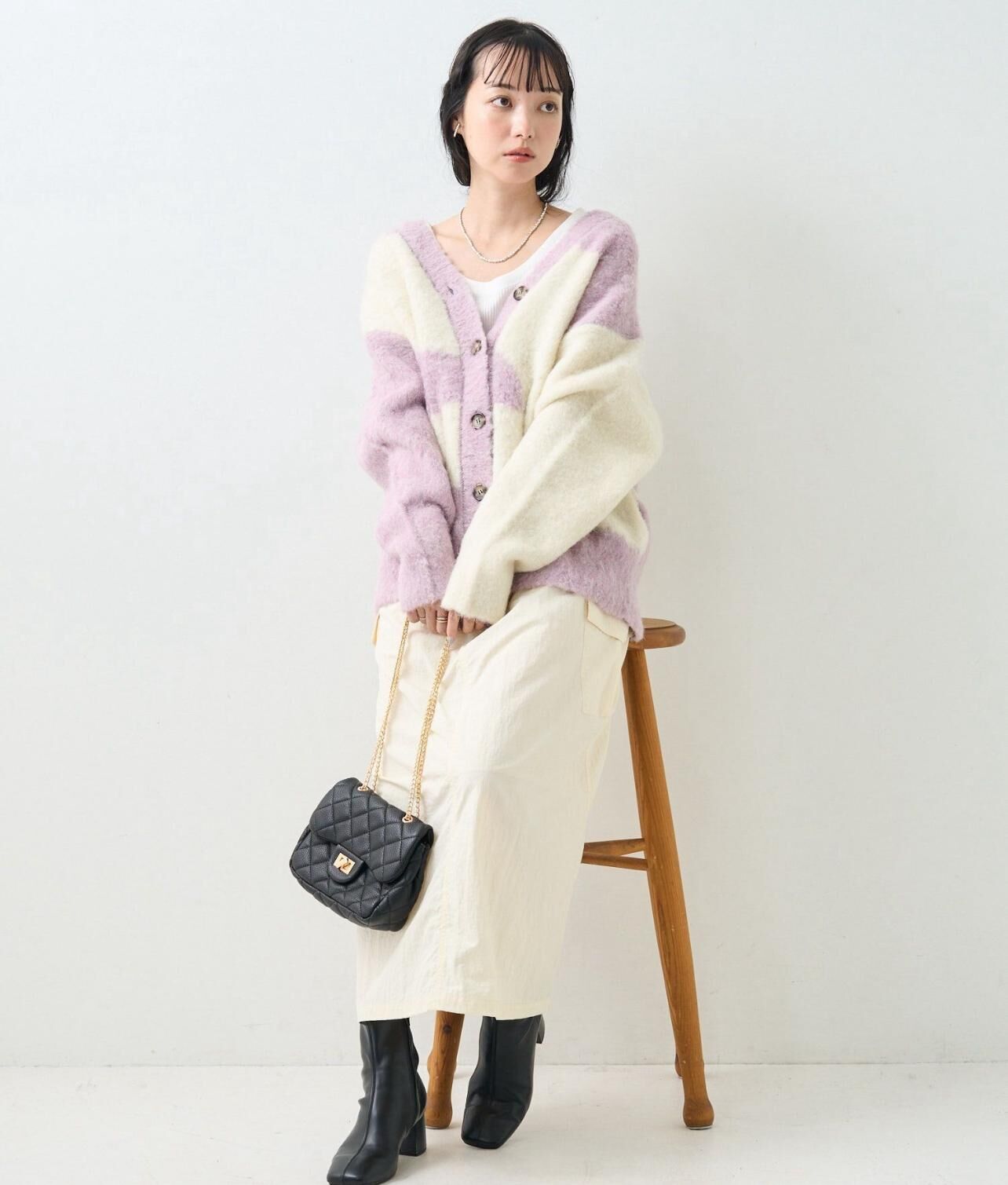 【預購】JN0902103 FREAK'S STORE 毛絨針織外套(free size)