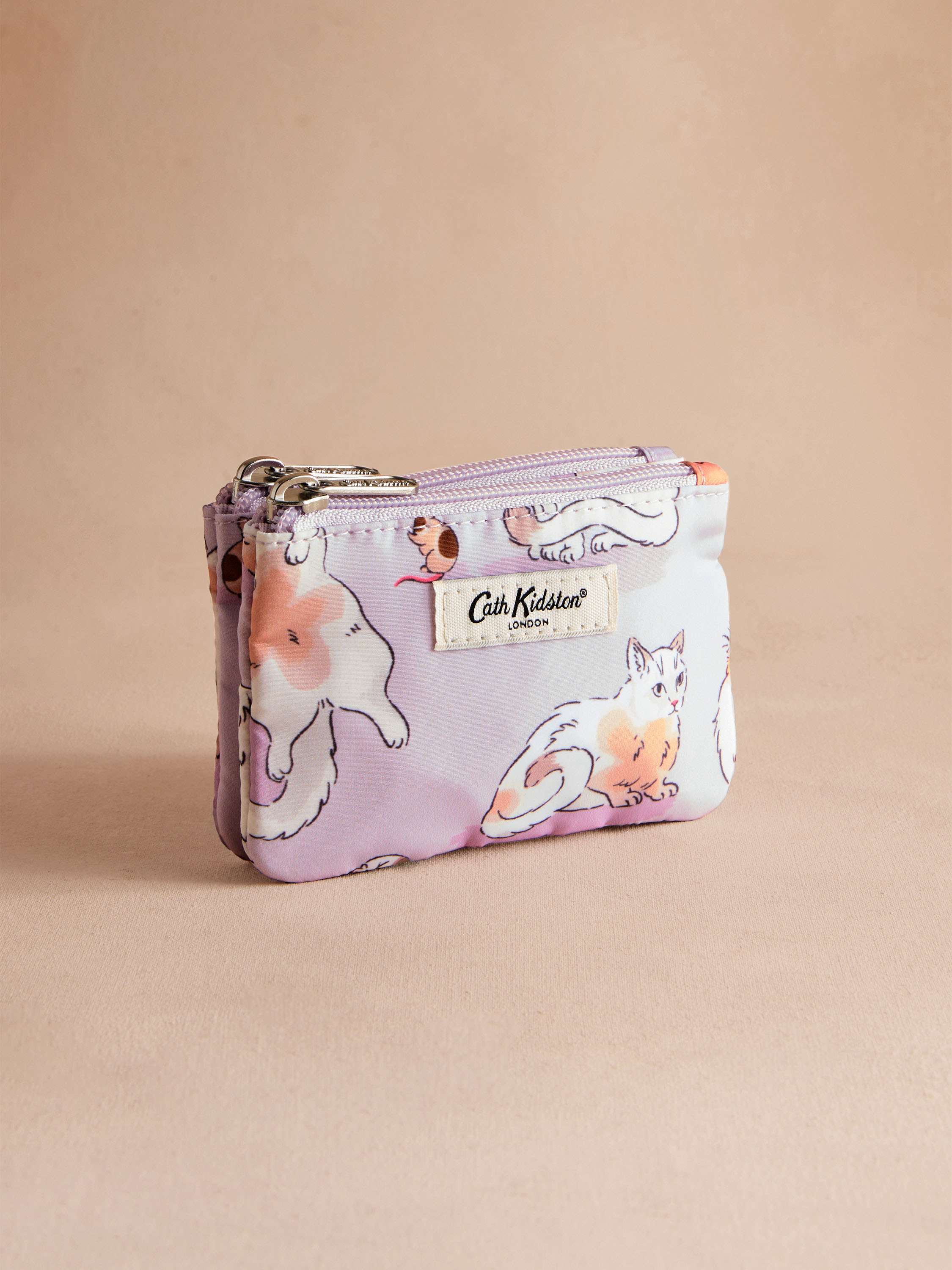 Cats & Mouse 雙層拉鍊零錢收納包
