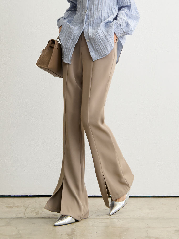 OH!HER 自訂修長比例開衩西裝褲