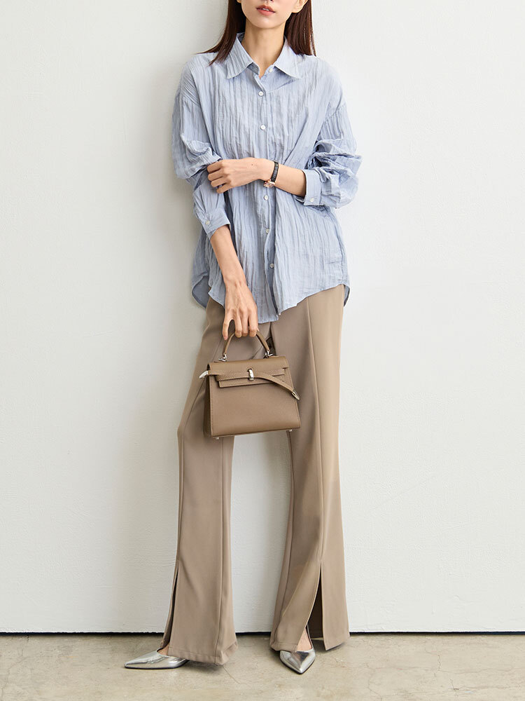 OH!HER 自訂修長比例開衩西裝褲