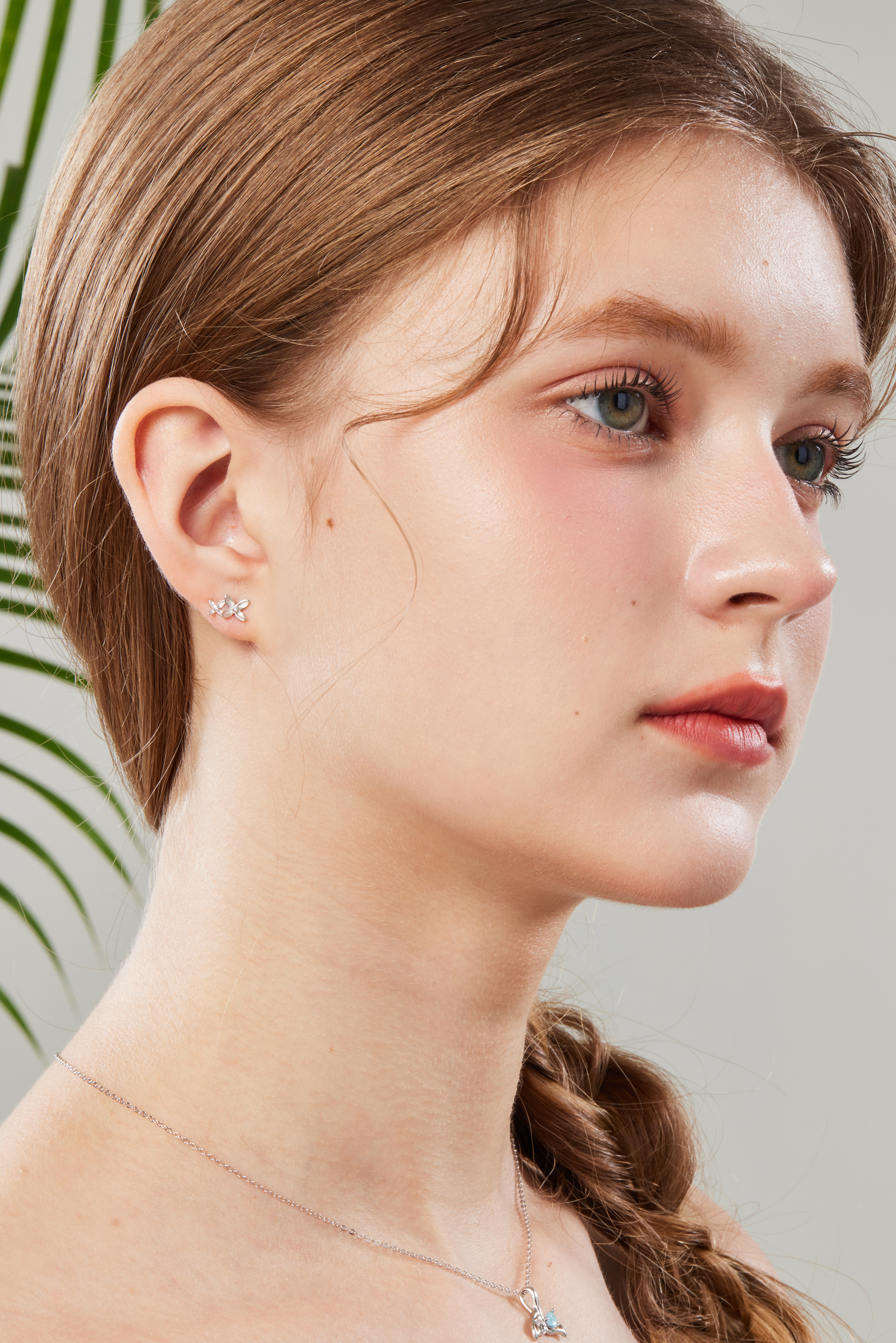 E2290 | 純銀小花耳環