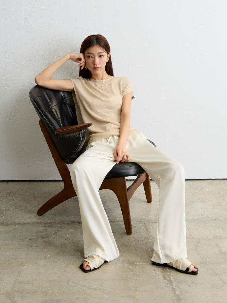 OH!HER 天絲後鏤空綁帶無袖上衣