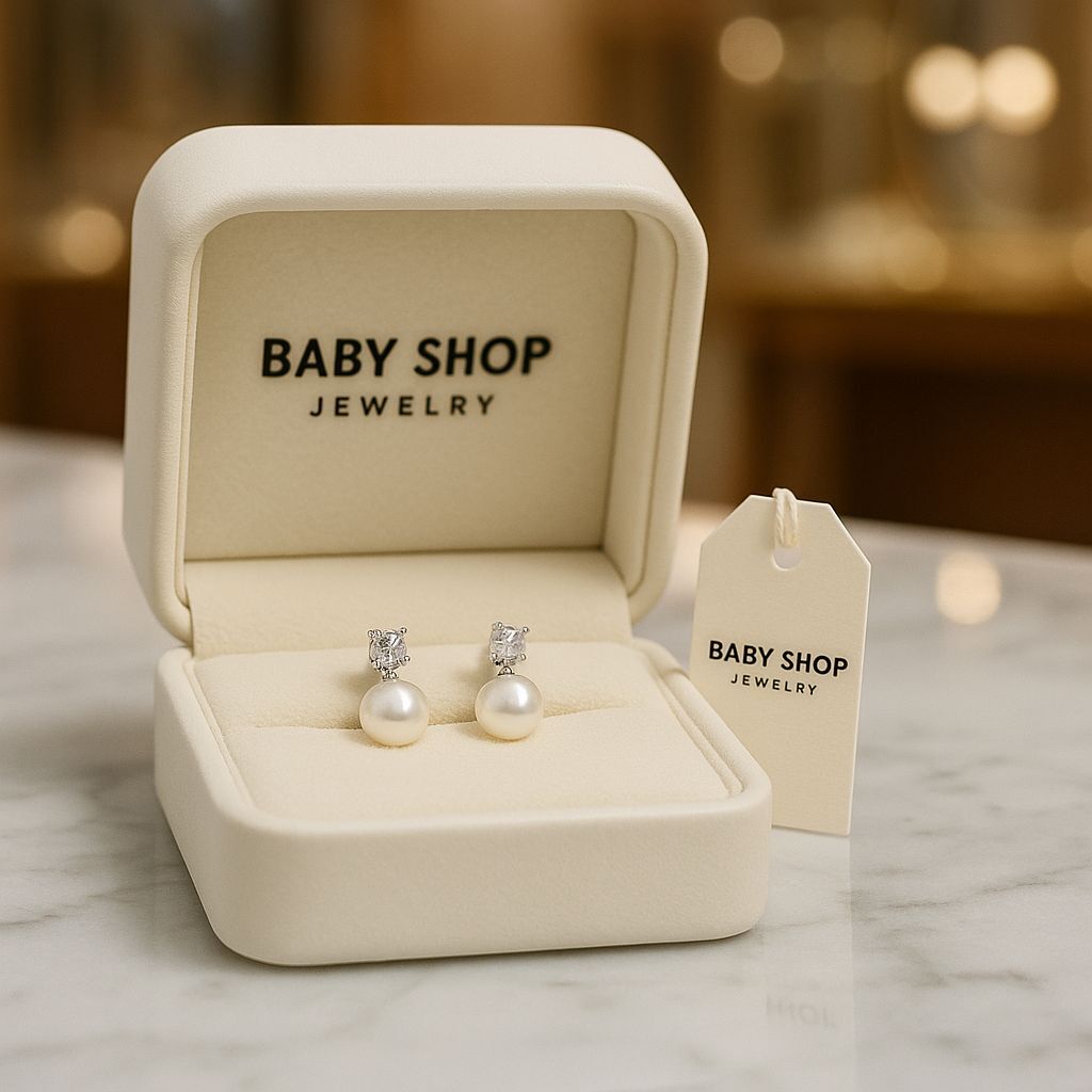 【預購】KK090211 珍珠閃石耳環