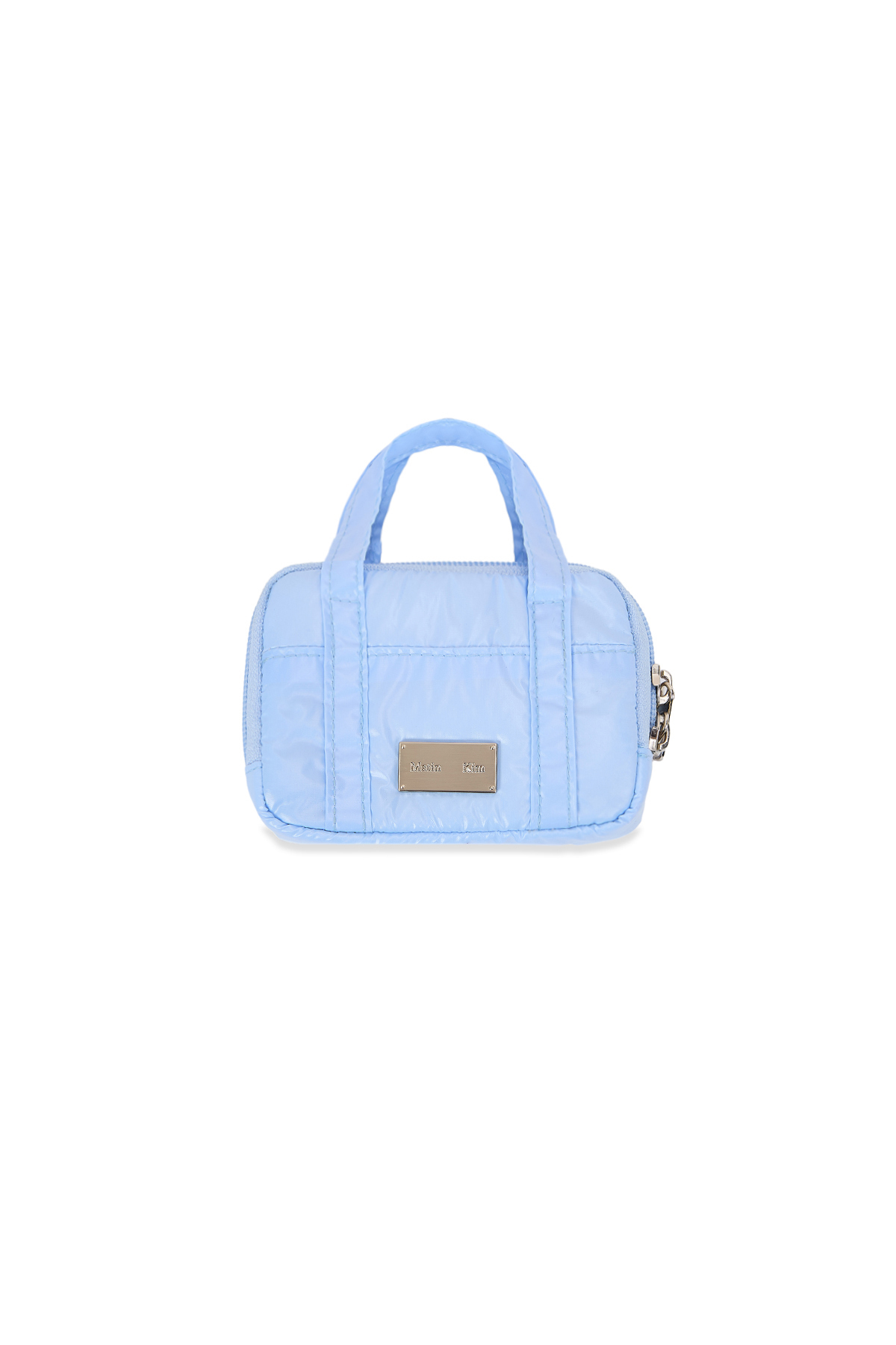 LOGO WASHED DENIM TOTE BAG IN BLUE