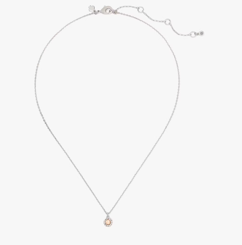 [S] KATE SPADE CHAMPAGNE KL461 YOURE A GEM NECKLACE, 196021628481 (SKS1659)