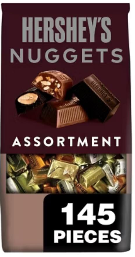 [S] HERSHEY'S NUGGETS ASSORTMENT, 145 PIECES, 034000016617 (SZZ717)