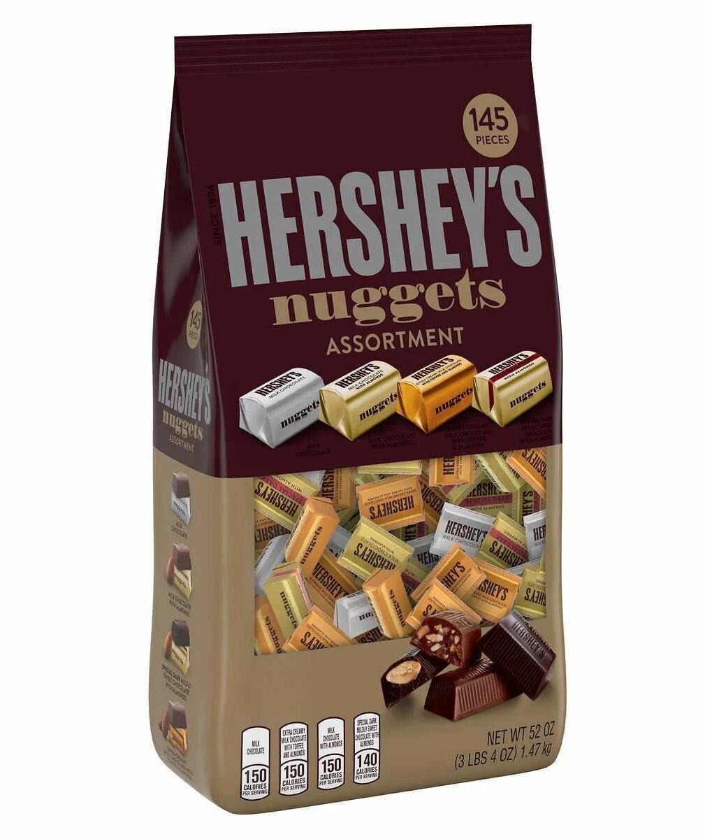[S] HERSHEY'S NUGGETS ASSORTMENT, 145 PIECES, 034000016617 (SZZ717)