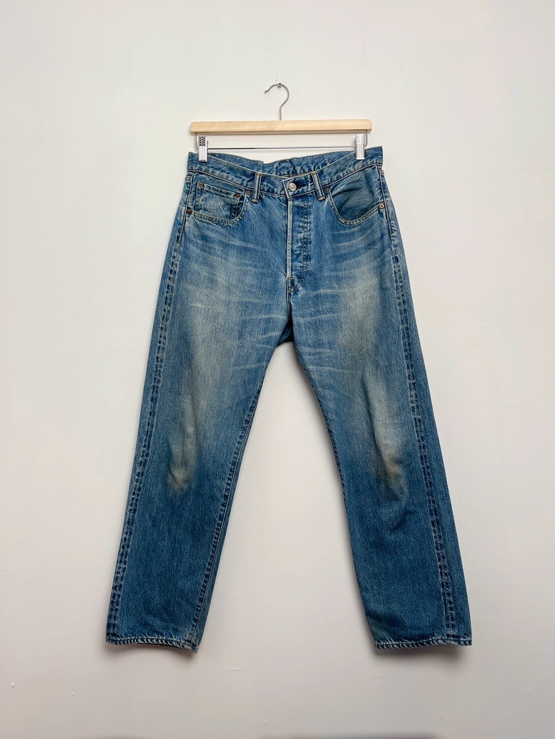 A.PRESSE Washed Denim Pants E SIZE W30
