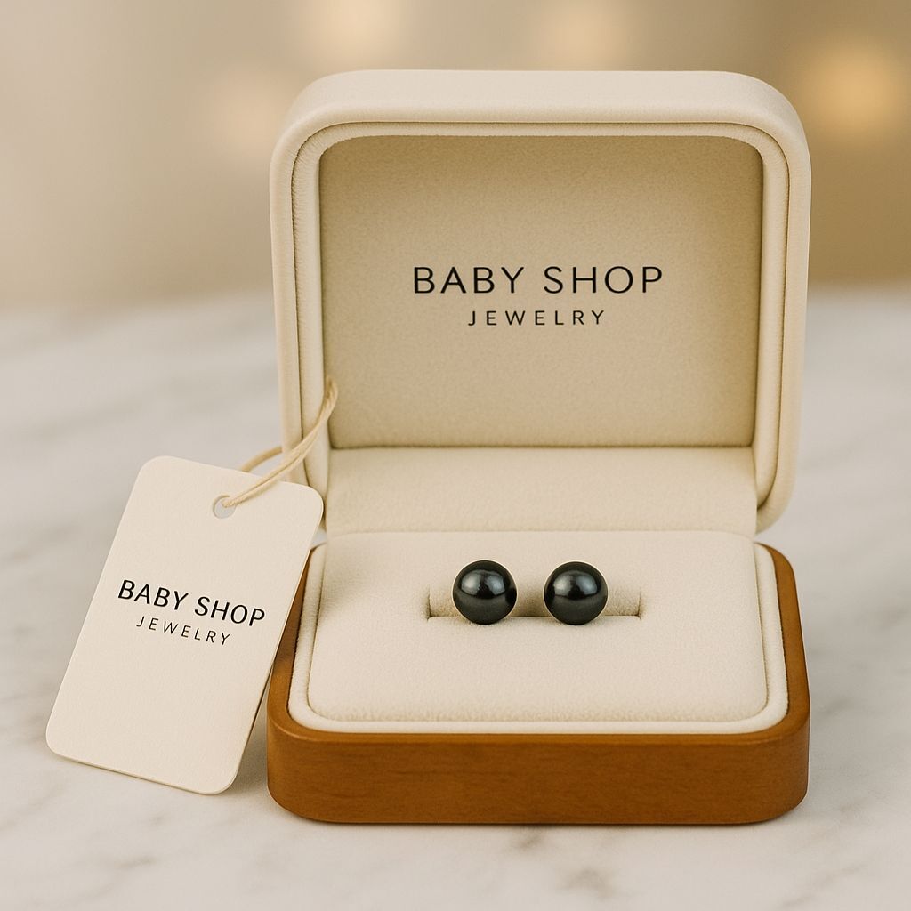 【預購】KK090215 大溪地黑珍珠耳環