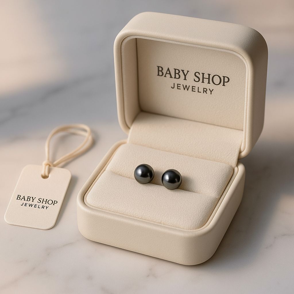 【預購】KK090215 大溪地黑珍珠耳環