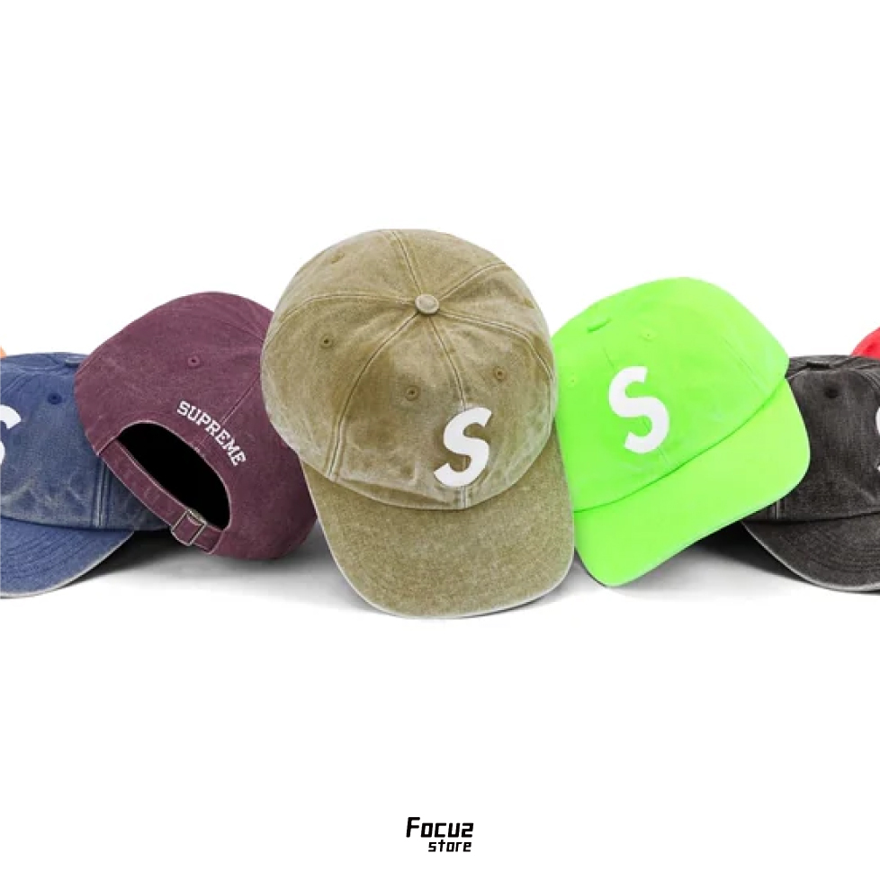 【Focus Store】現貨秒發 Supreme SS23 Week14 Pigment Canvas S-Logo 6-Panel "Olive" 橄欖綠