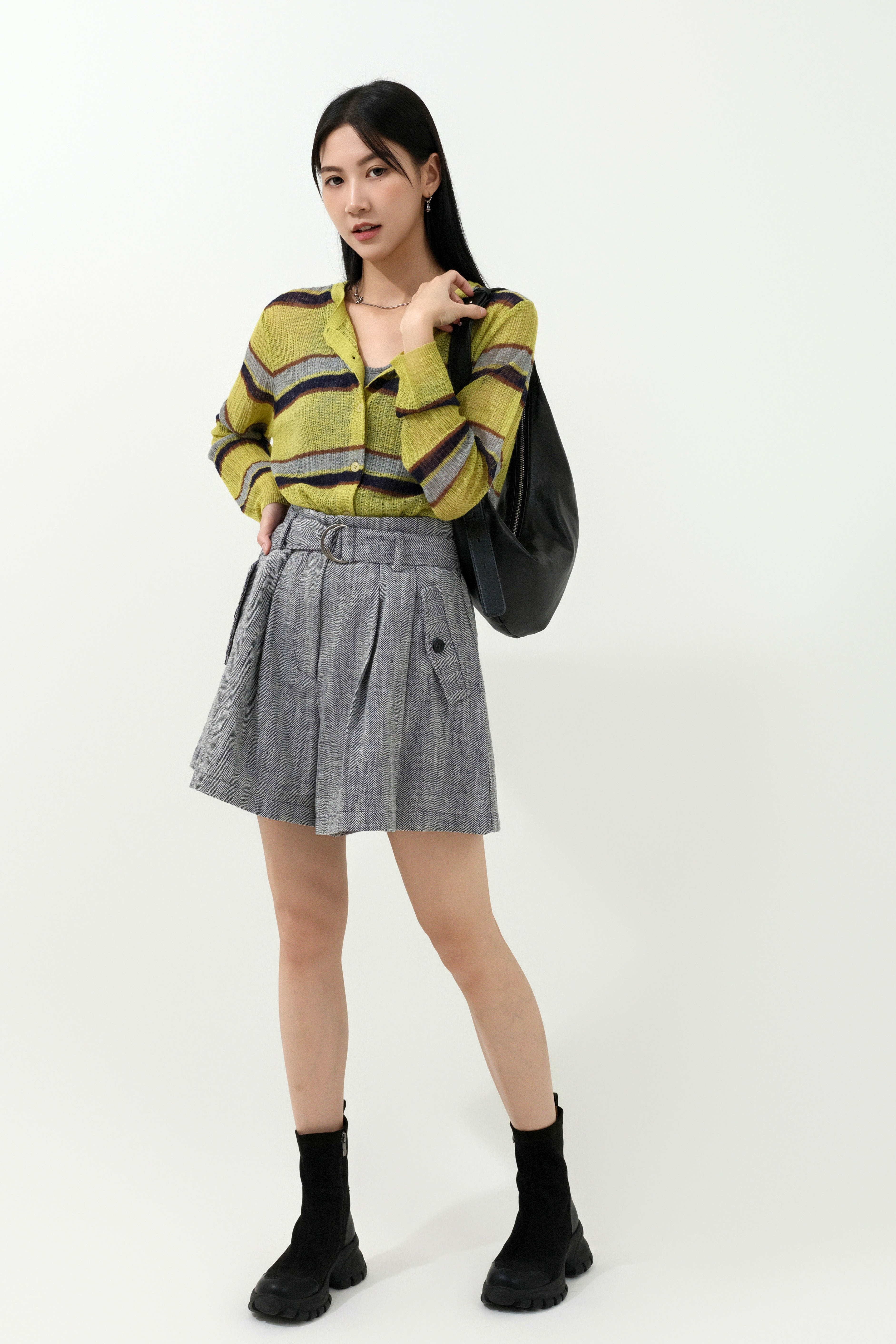 粗幼彩間乾爽線cardigan（現貨款式）