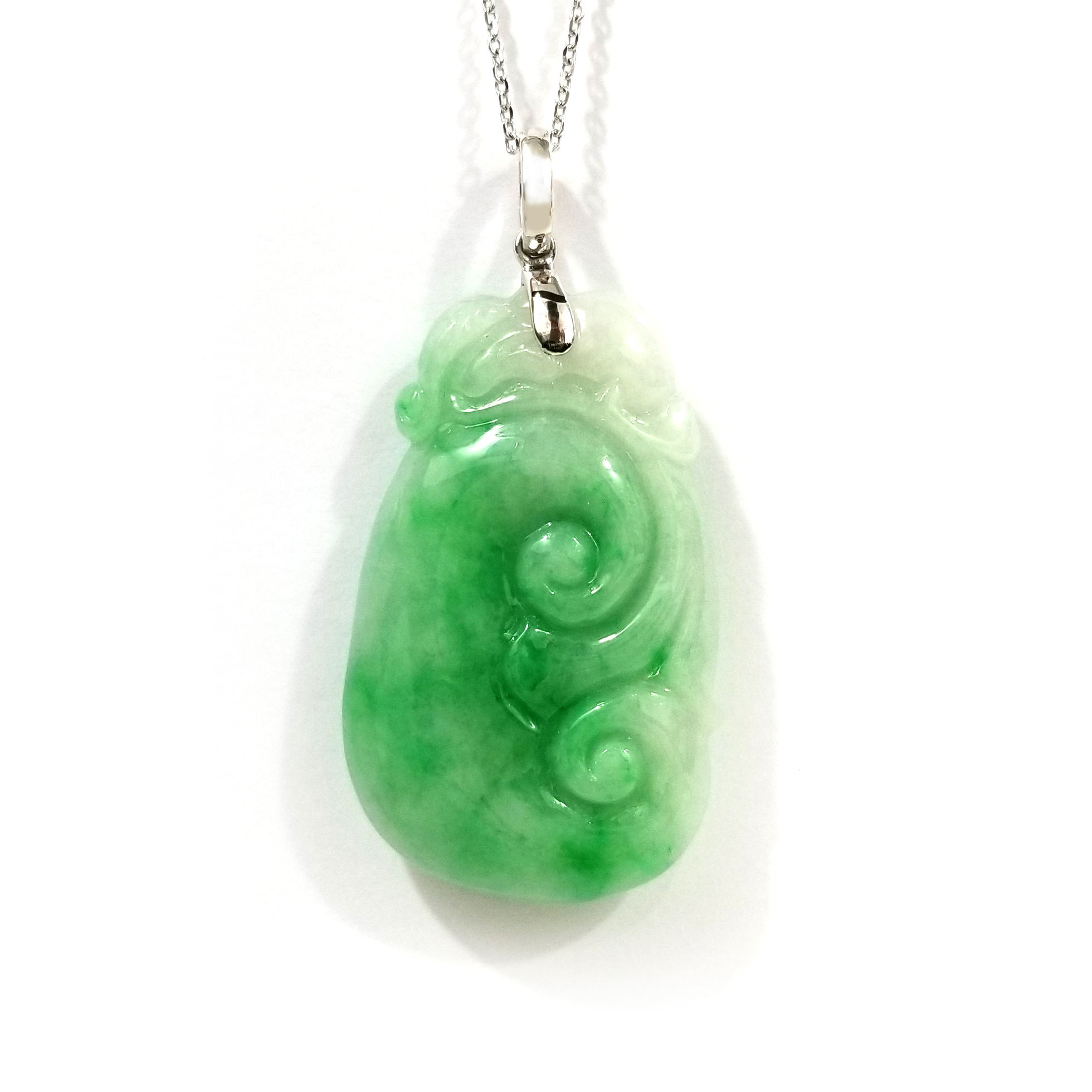 翡翠玉如意吊墜