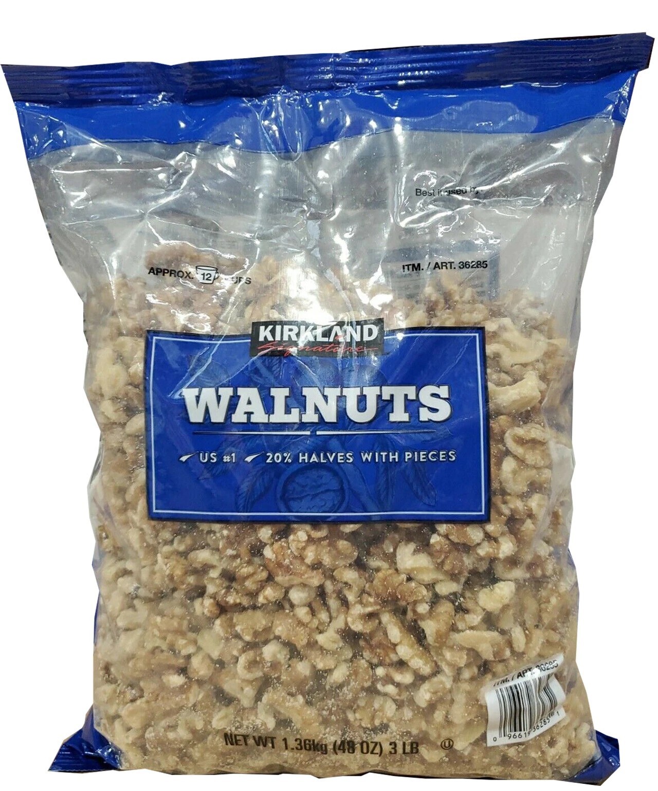 [S] KIRKLAND SIGNATURE 36285 WALNUT HALVES, 096619362851 (SZZ710)