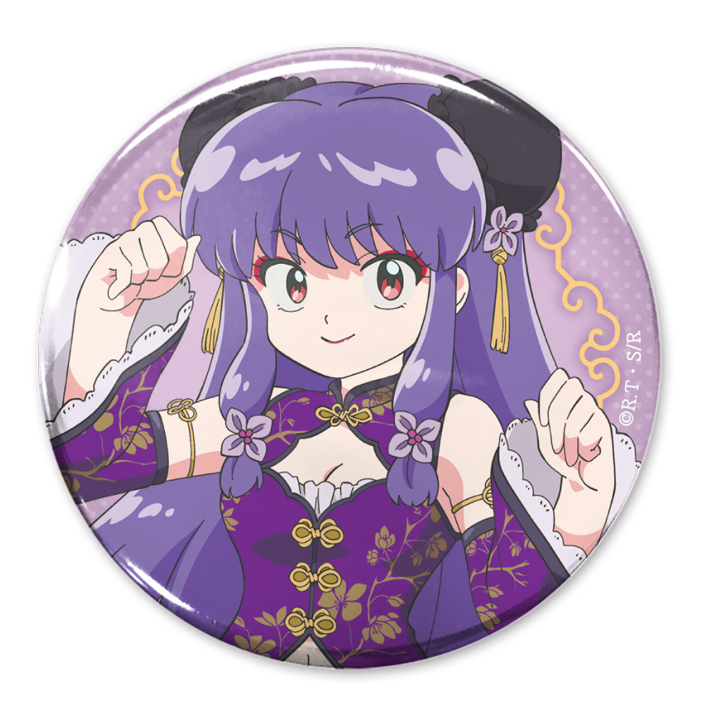 Cospa 0922 描き下ろし シャンプー 65mm缶バッジ チャイナ×アイドルVer. [らんま１／２]