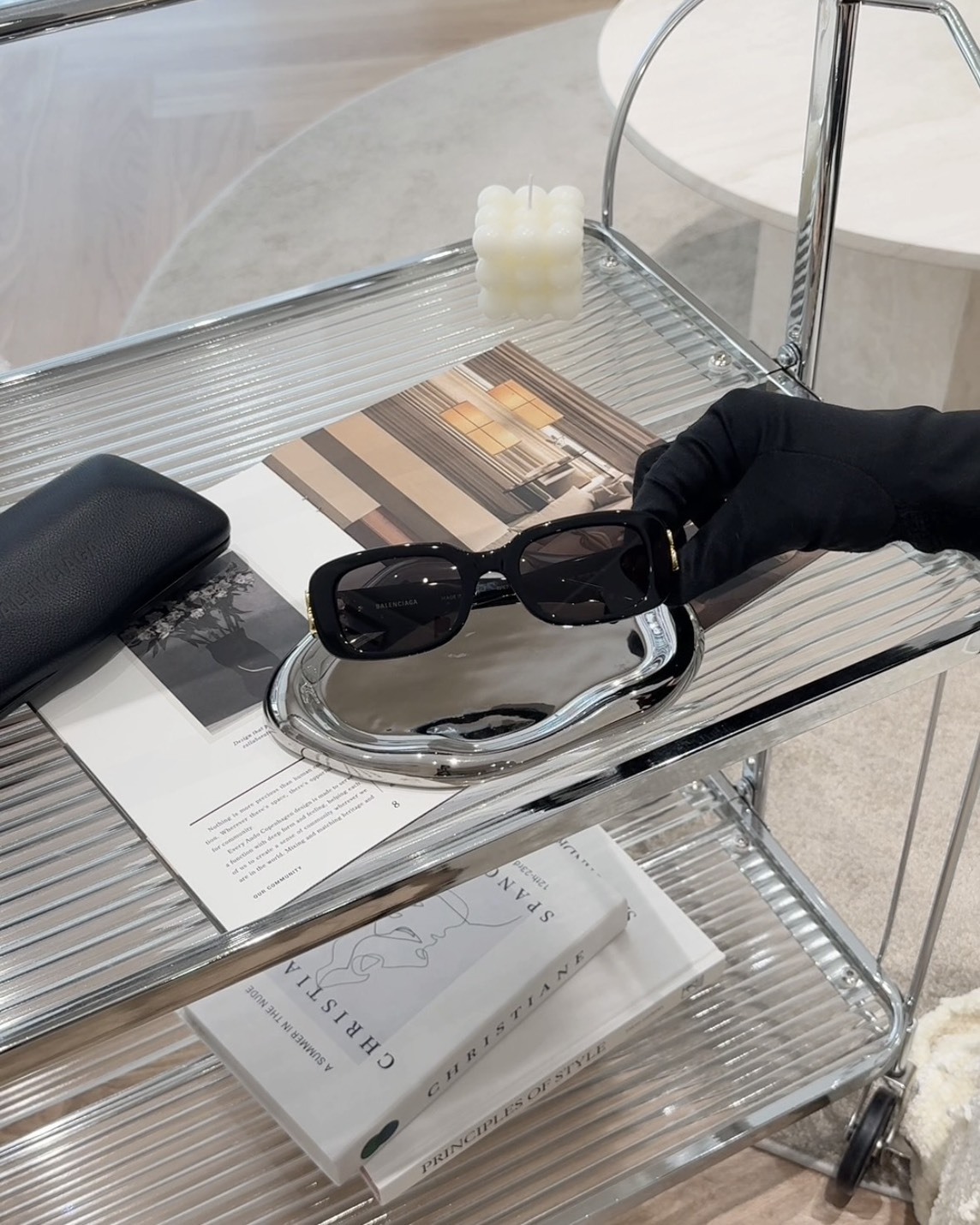 BALENCIAGA｜BB0310SK001墨鏡黑色