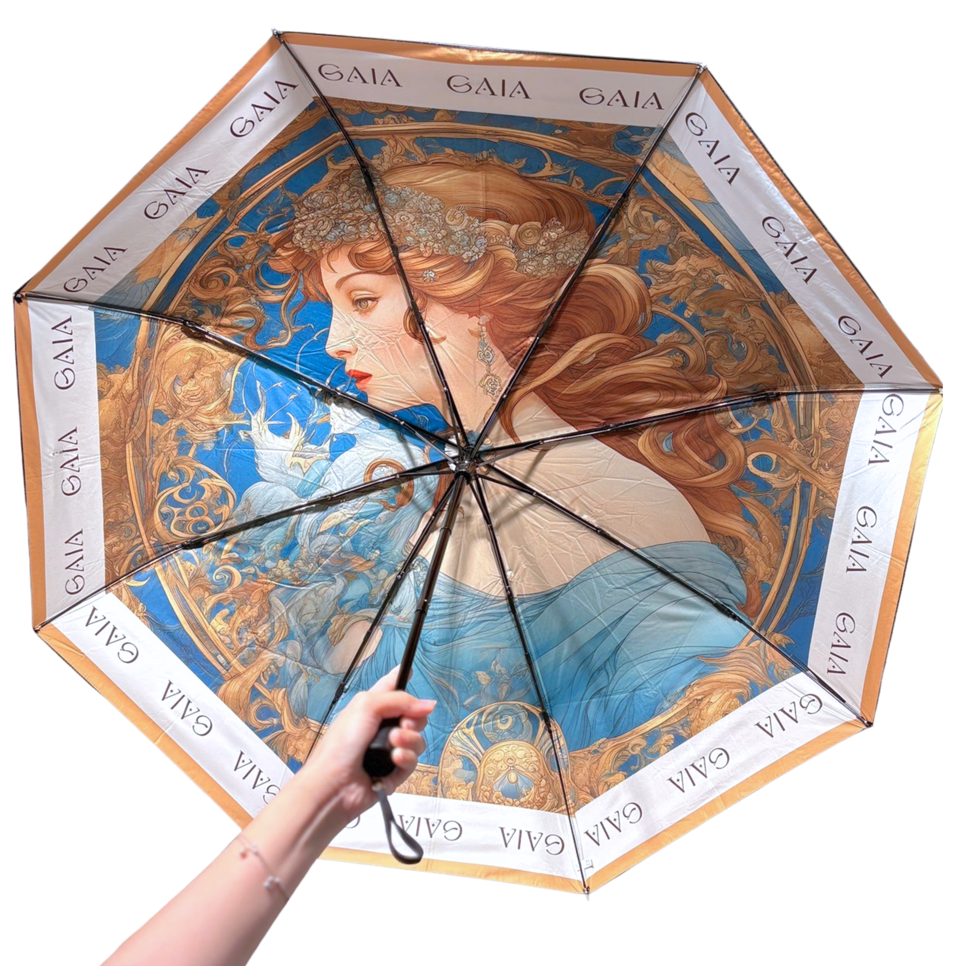 GAIA手動折傘|《湖藍典雅》