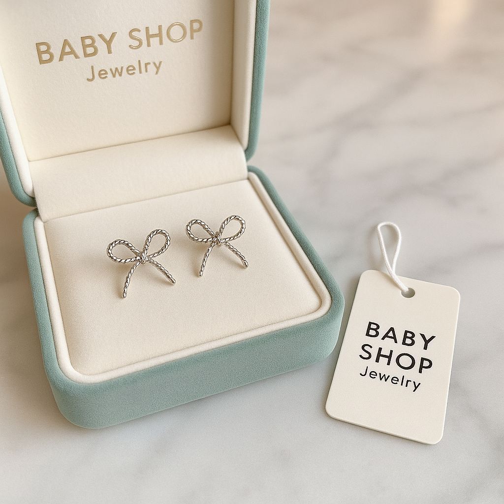 【預購】KK090219 925純銀蝴蝶結耳環