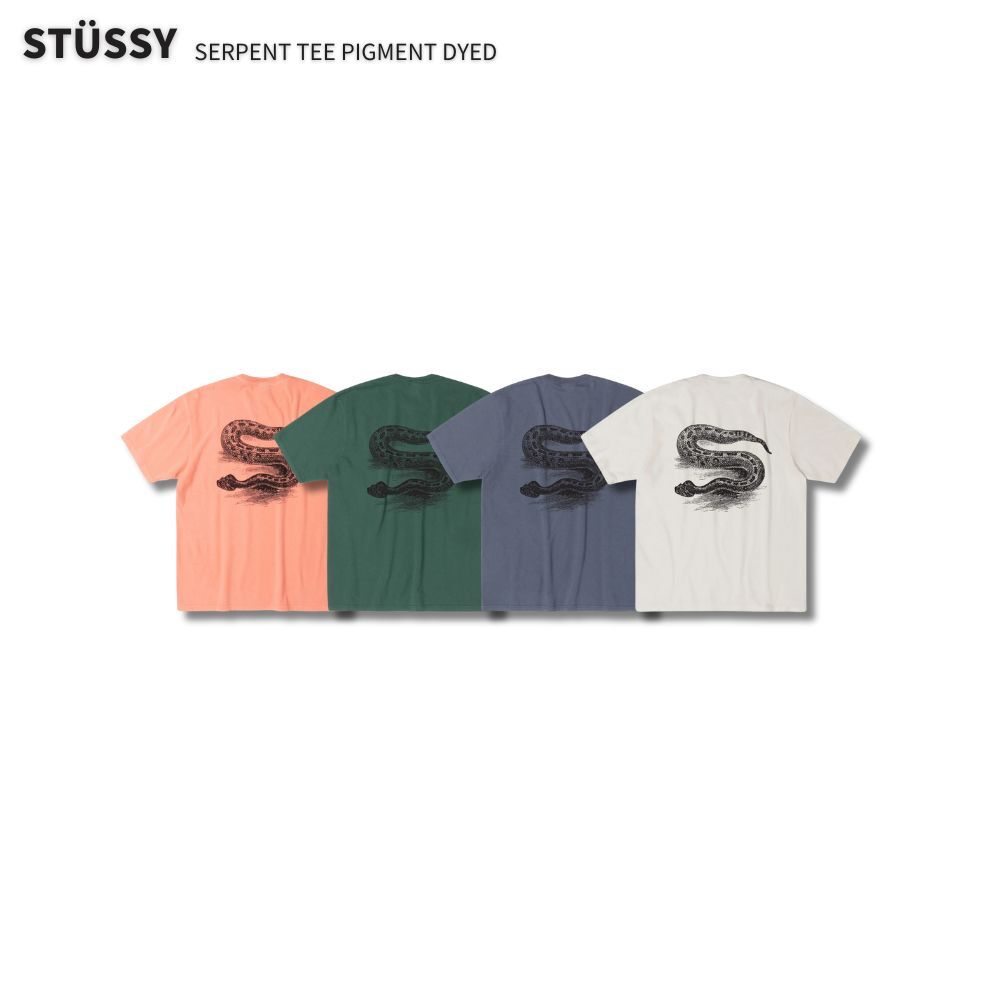 "代購" Stussy 25FW SERPENT TEE PIGMENT DYED 蟒蛇