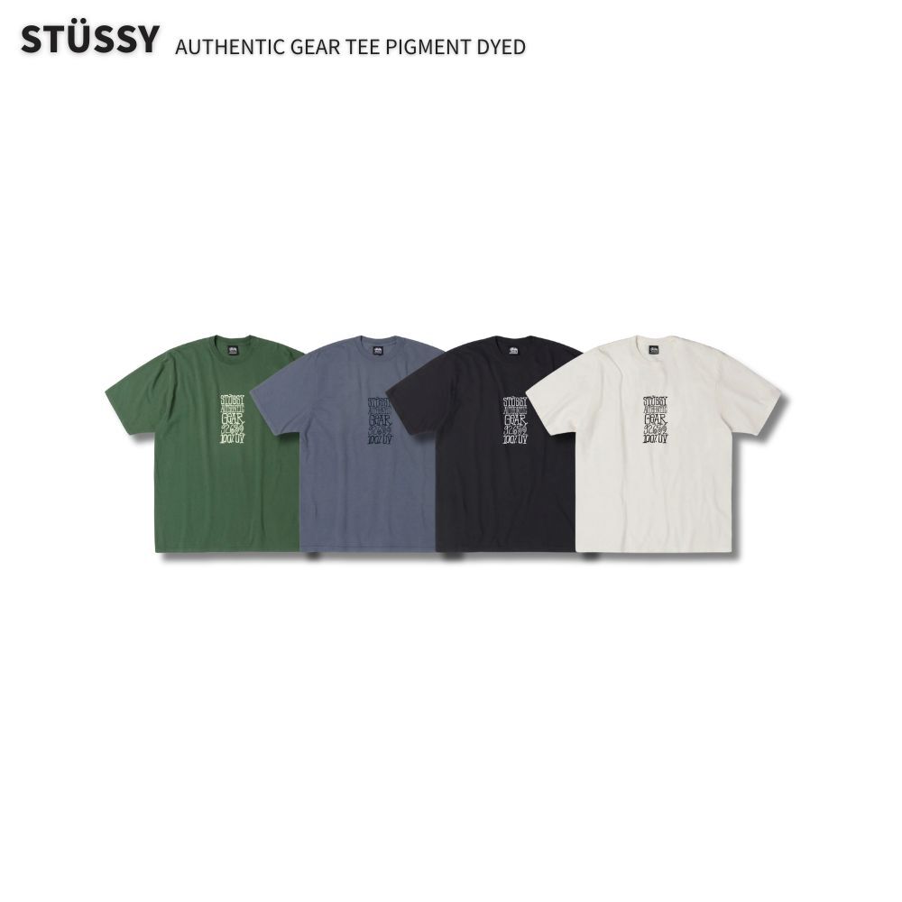 "代購" Stussy 25FW AUTHENTIC GEAR TEE PIGMENT DYED 文字LOGO