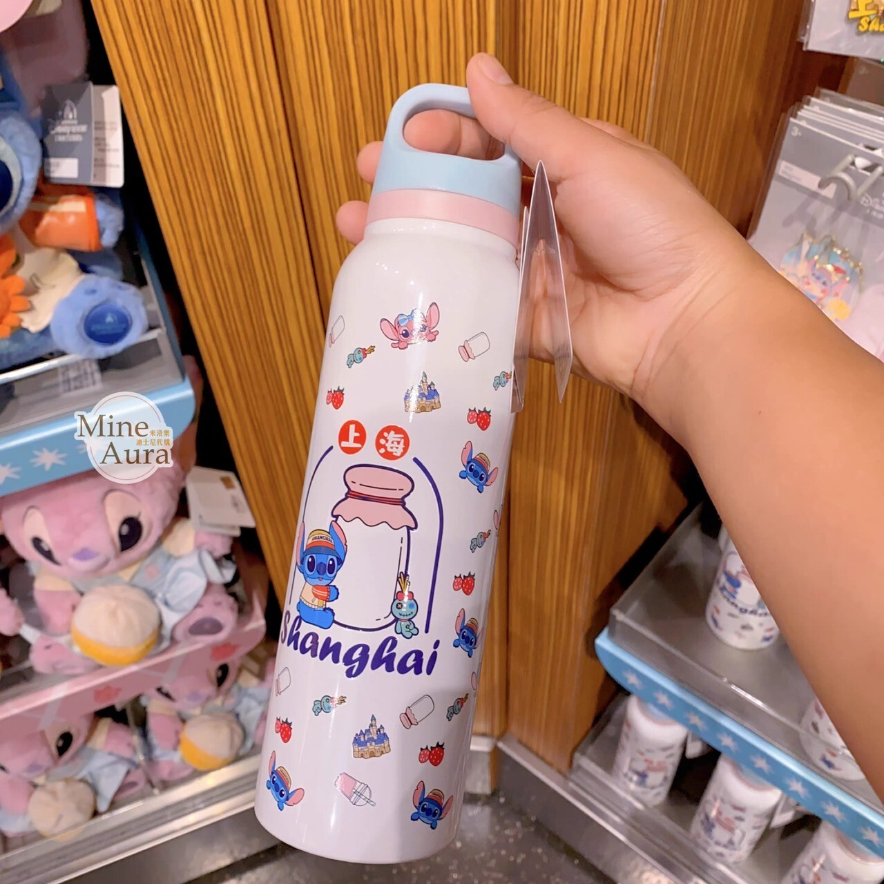 史迪奇 Stitch 與 安琪拉 Angel 漫遊上海系列 圖案 不鏽鋼 保溫杯 水壺 星際寶貝 Lilo & Stitch -上海迪士尼樂園