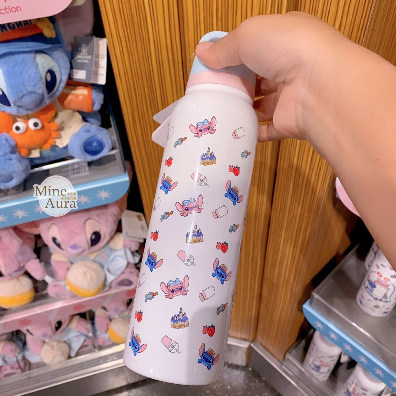 史迪奇 Stitch 與 安琪拉 Angel 漫遊上海系列 圖案 不鏽鋼 保溫杯 水壺 星際寶貝 Lilo & Stitch -上海迪士尼樂園