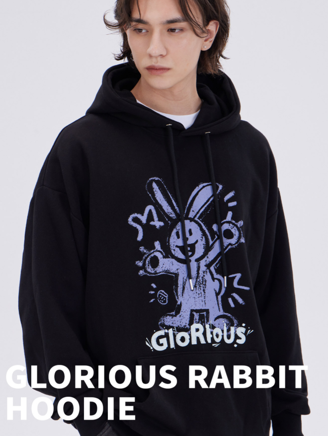 【韓國預購】AKR090117 Dysfunct 連帽衛衣 (Glorious Rabbit)