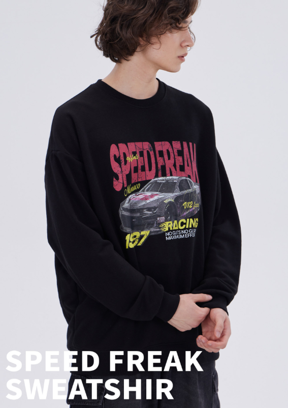 【韓國預購】AKR090103 Dysfunct 圓領衛衣 (Speed Freak)