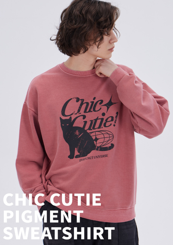 【韓國預購】AKR090104 Dysfunct 圓領衛衣 (Chic Cutie)