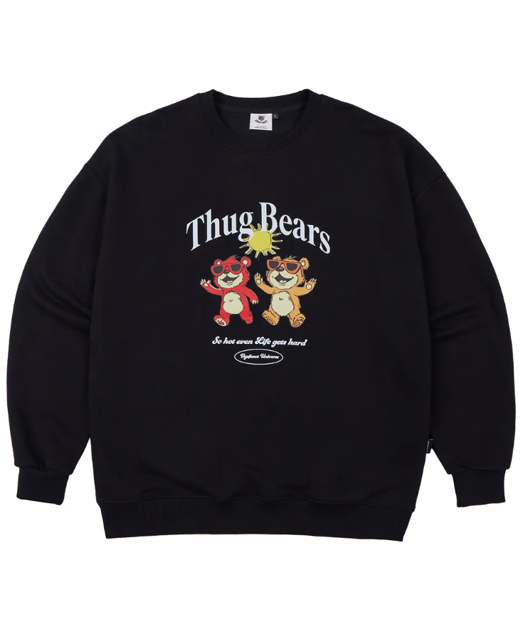 【韓國預購】AKR090109 Dysfunct 圓領衛衣 (Thug Bears)