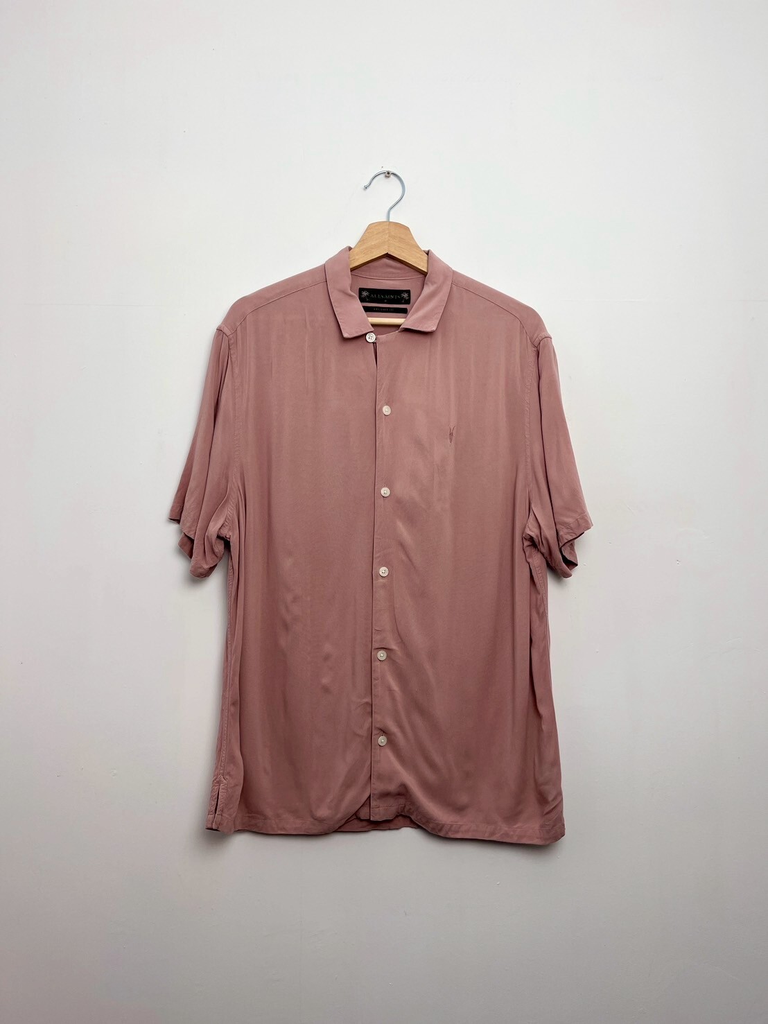 ALL SAINTS Venice Short Sleeve Shirt SIZE M
