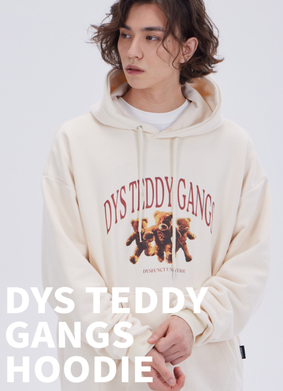 【韓國預購】AKR090114 Dysfunct 連帽衛衣 (DYS Teddy Gangs)