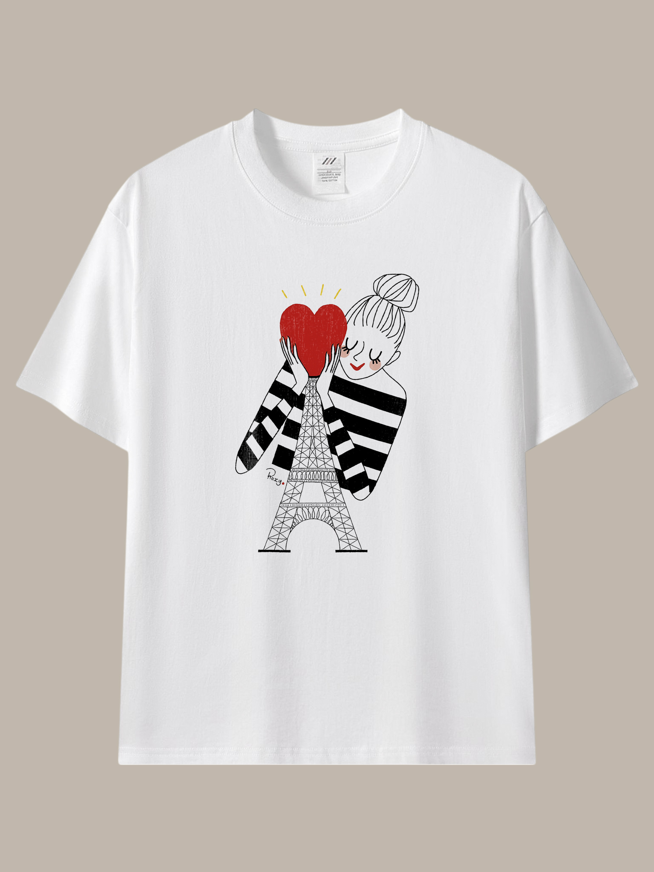 把愛穿在身上♡ 巴黎女孩的浪漫日常T恤