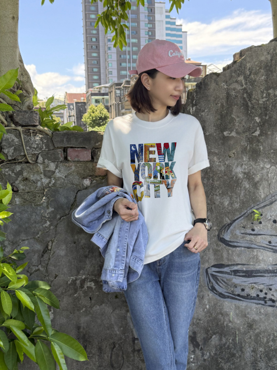 穿上紐約魂｜城市女孩的自信日常棉T