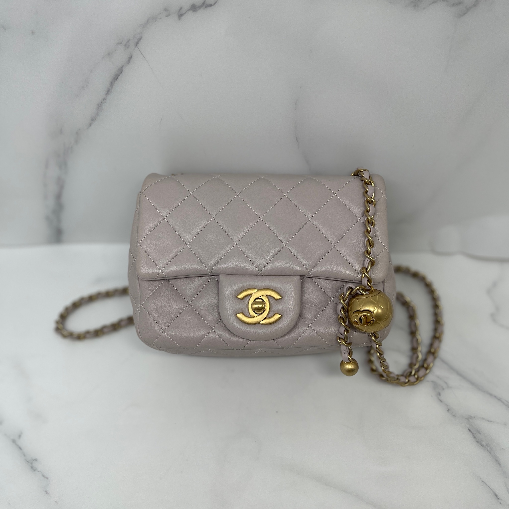 Chanel Mini Flap with Gold Ball
