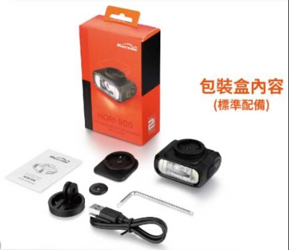 MAGICSHINE HORI 900 前燈 萬用3合1 自行車燈 車燈&碼錶同時安裝於延伸座上方,或者上下分開安裝
